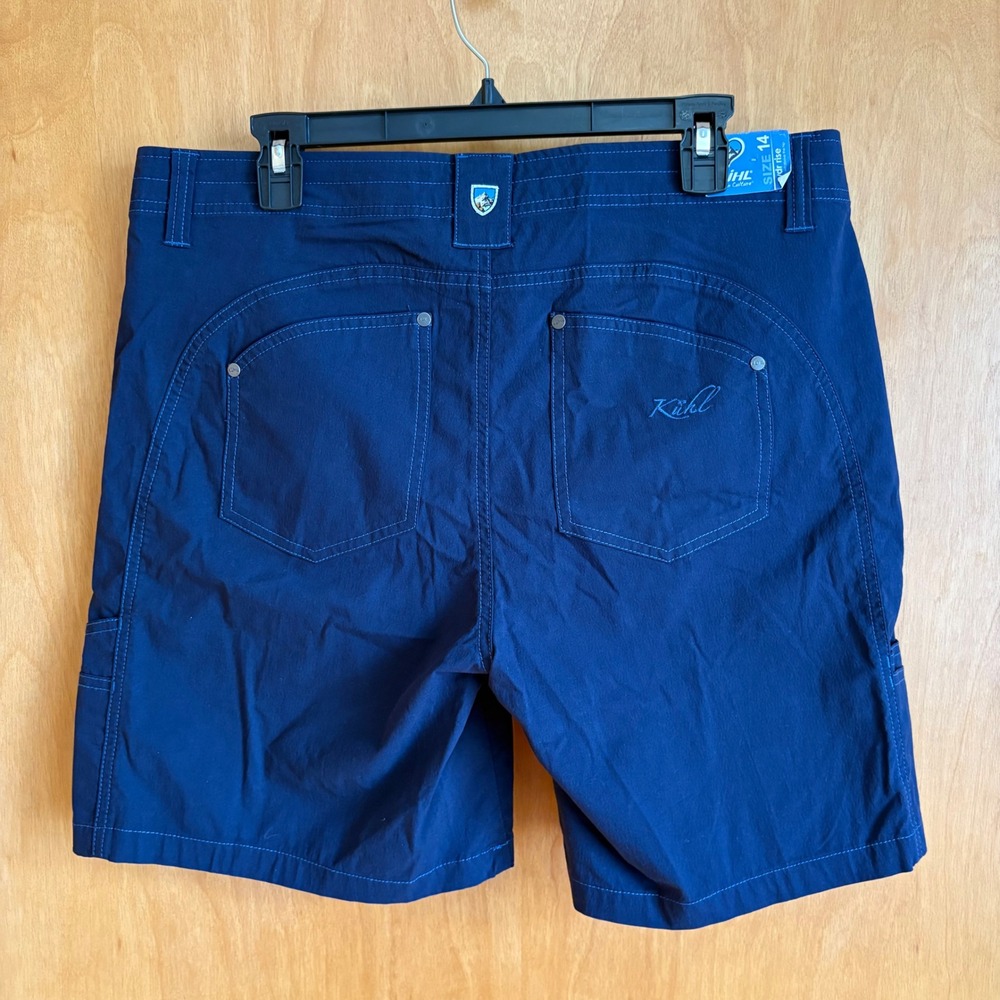 Kuhl Free Range Shorts Womens 14 Indigo Blue Mid Rise 6.5 Inseam NWT 112003 - Picture 4 of 11